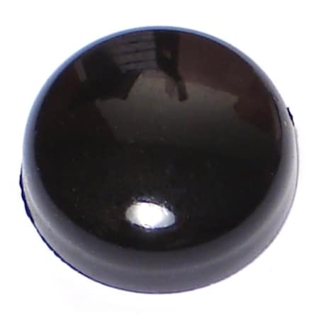 Midwest Fastener Hex Spoke Screw Cap, 1/4 in Dia, Black, Nylon 40 PK 76424